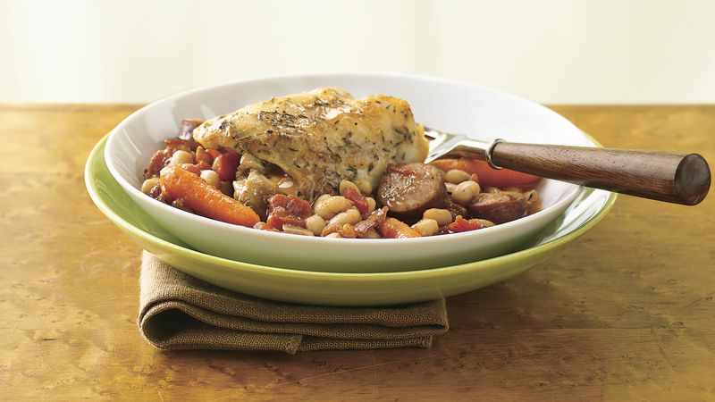 Chicken and Sausage French Cassoulet Recipe
