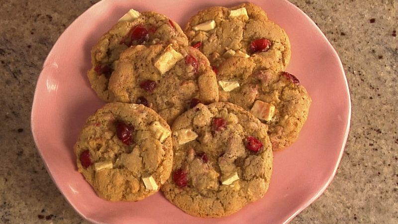 Cranberry, Orange and White Chocolate Chunk Cookies