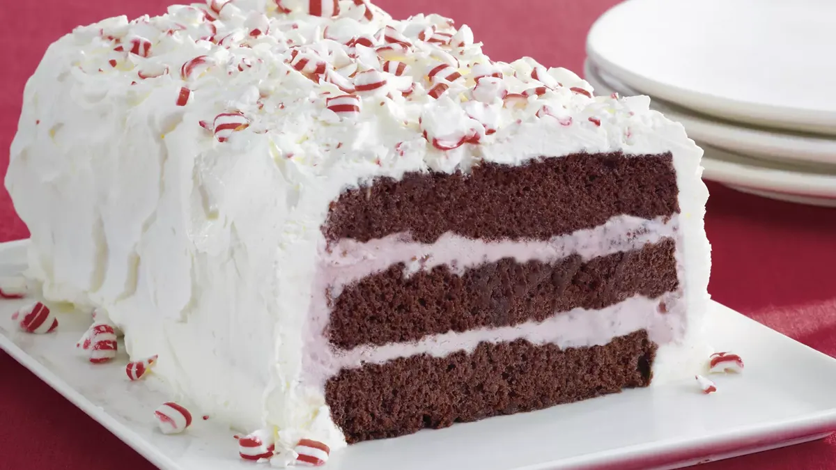 Peppermint Ice Cream Cakes