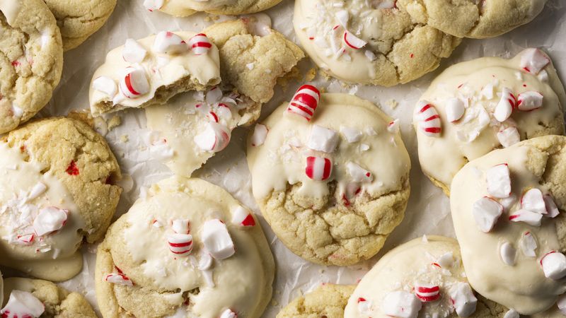 Double Peppermint Crunch Cookies