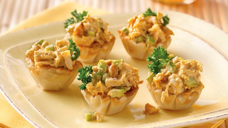 Curried Chicken Salad Cups Recipe 