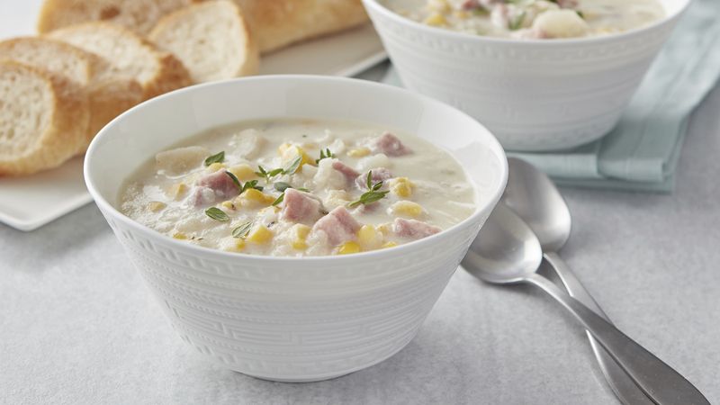 Easy Ham and Potato Corn Chowder