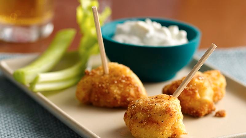 Buffalo Chicken Bites with Blue Cheese Dipping Sauce
