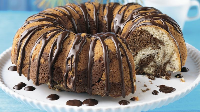 Sour Cream Chocolate Swirl Coffee Cake