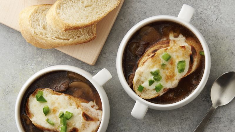 Philly Cheesesteak Onion Soup