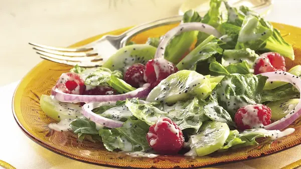 Winter Fruit Salad with Lemon-Poppy Seed Dressing Recipe - BettyCrocker.com Winter Fruit Salad with Lemon-Poppy Seed Dressing Recipe - BettyCrocker.com
