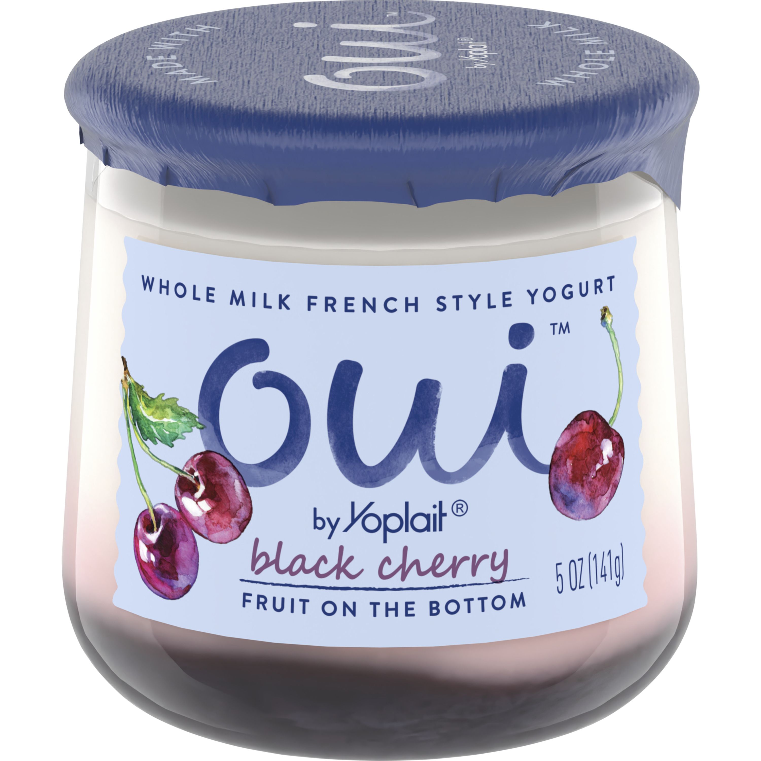 Front - 3D Oui(TM) by Yoplait(R) French Style Yogurt, Black Cherry