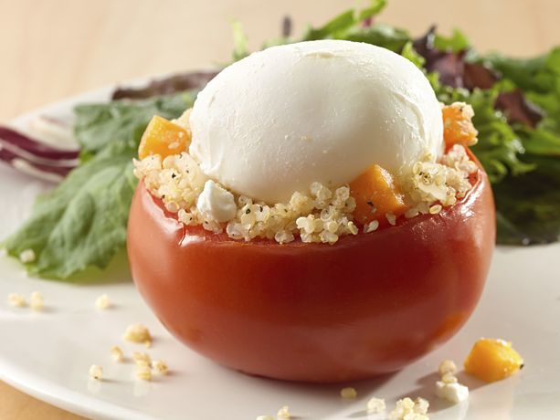 Gluten-Free Quinoa and Butternut Squash Stuffed Tomato