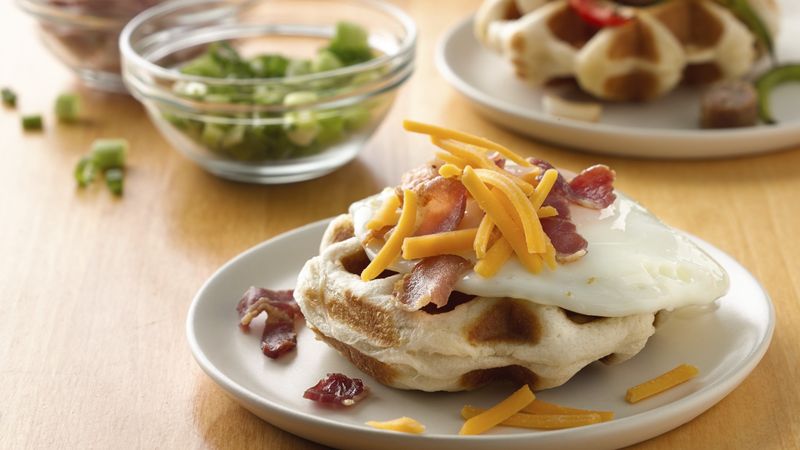Savory Biscuit Waffles 