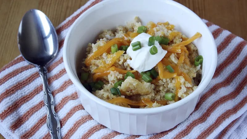 Baked Quinoa “Mac” and Cheese