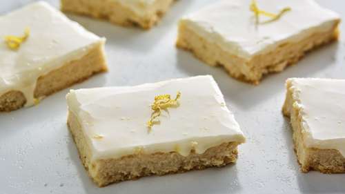 Iced Lemon Shortbread Bars-image