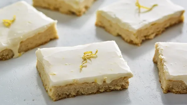 Iced Lemon Shortbread Bars