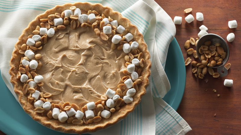Salted Peanut and Marshmallow Pie 