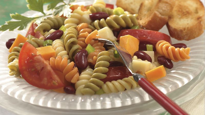 Double Cheese, Bean and Pasta Salad