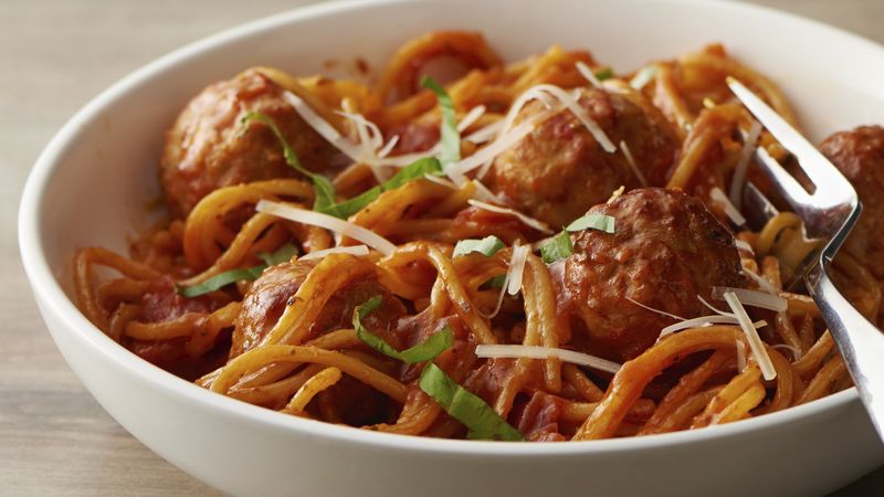 Instant Pot® Spaghetti and Meatballs