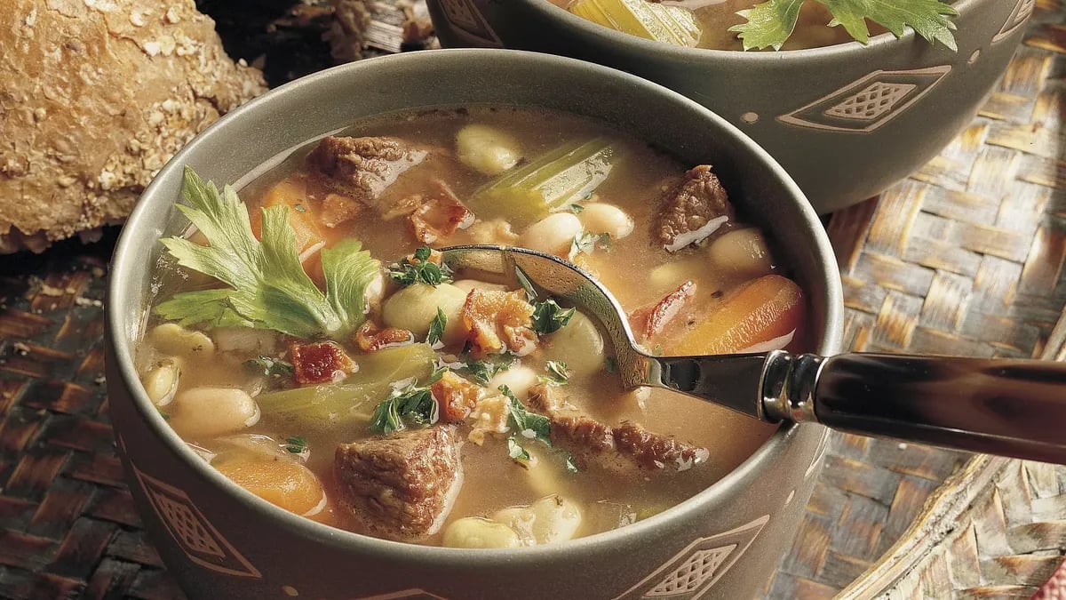 Gluten-Free Beefy Bean Soup