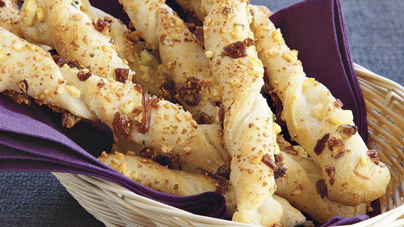 Date and Blue Cheese Bread Twists