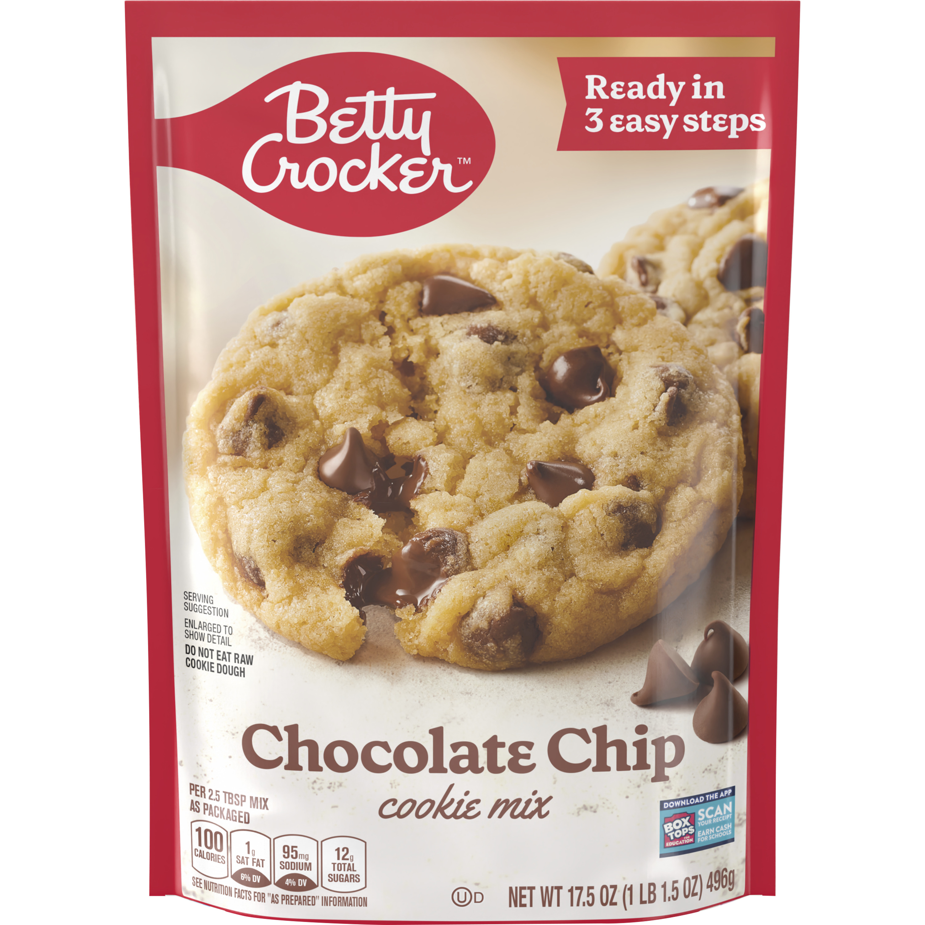 Betty Crocker Chocolate Chip Cookie Mix 453G - Groceries