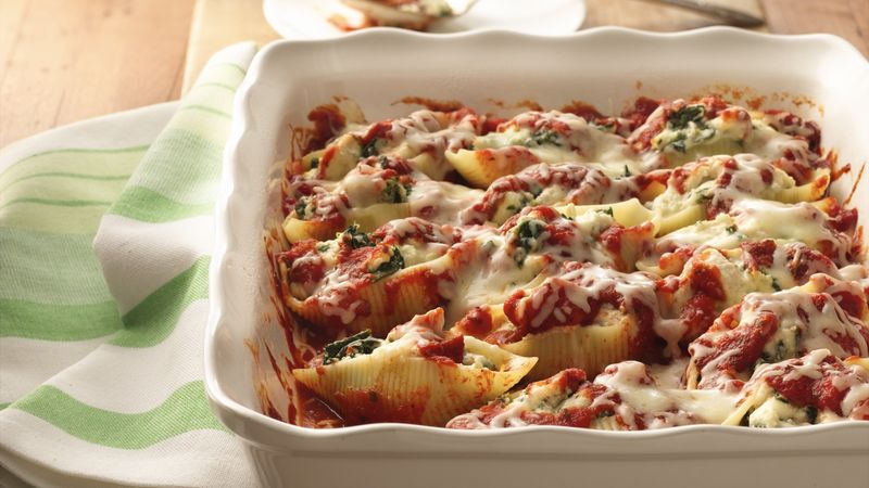 Chicken- and Spinach-Stuffed Shells