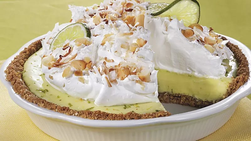 Coconut-Macadamia Key Lime Pie