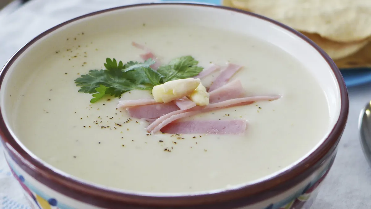 White Asparagus and Ham Soup