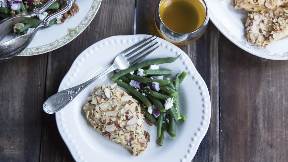 Almond Oven-Fried Chicken