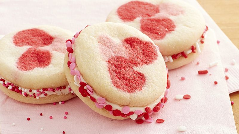 Valentine Hearts Sandwich Cookies