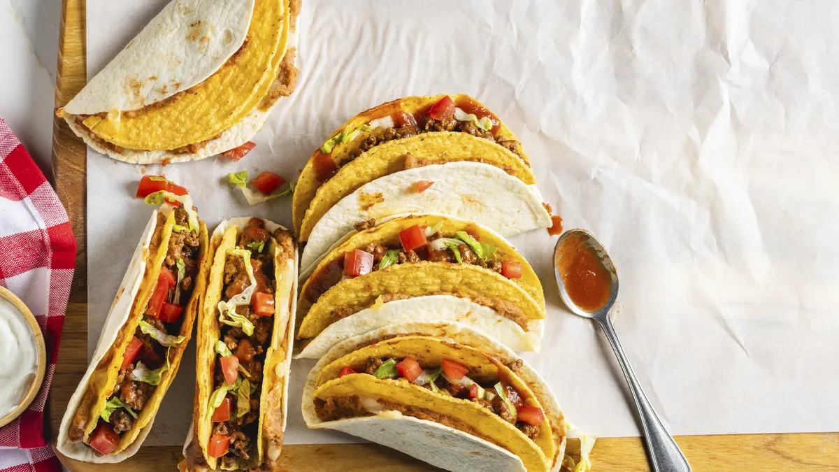 Double Stack Cheesy Tacos