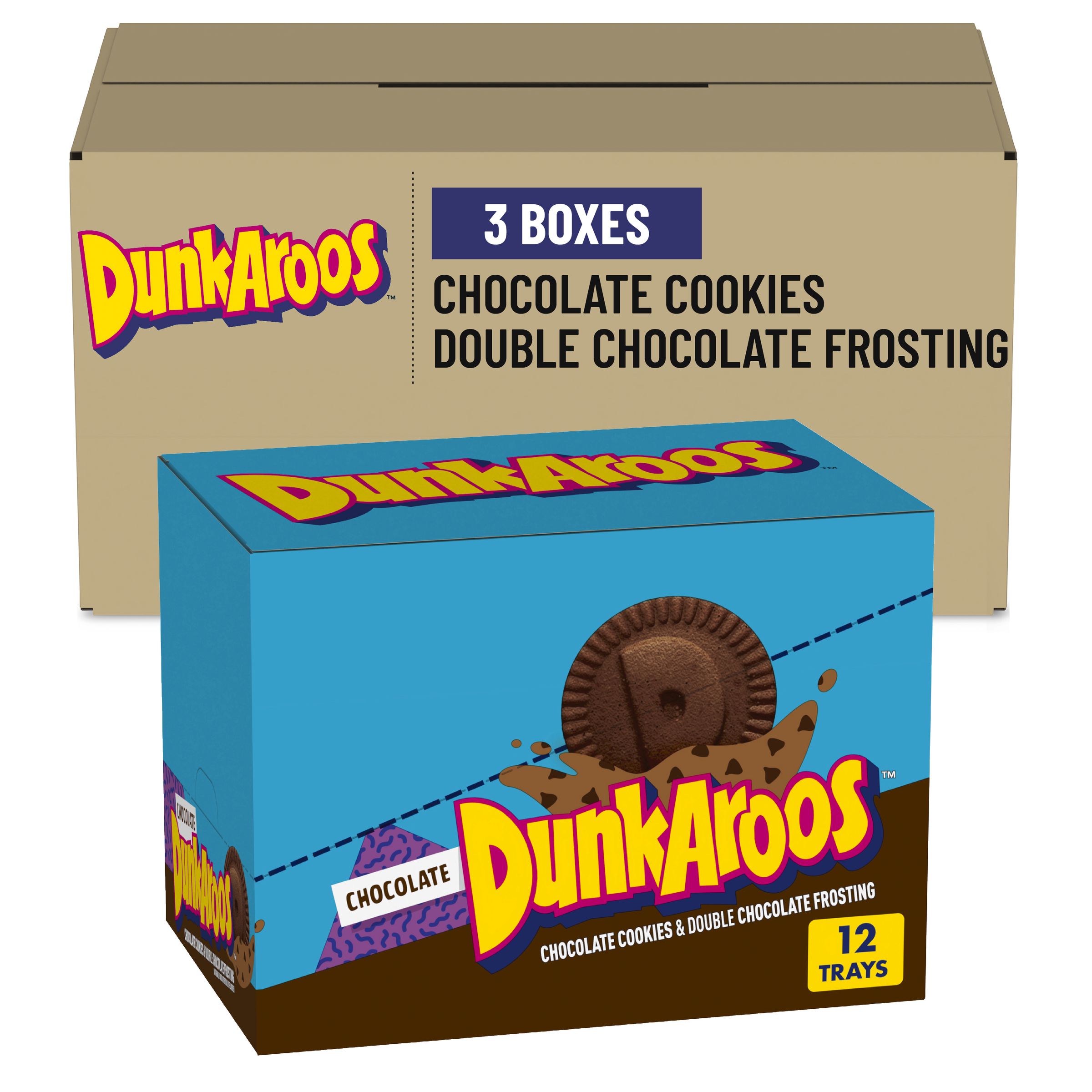  Case Optimized Hero Betty Crocker(TM) Dunkaroos(TM) Chocolate Cookies and Chocolate Frosting (12ct) 1.5 oz