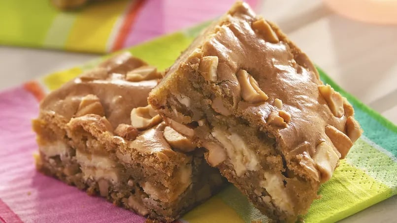 White Chocolate-Cashew Butterscotch Blondies