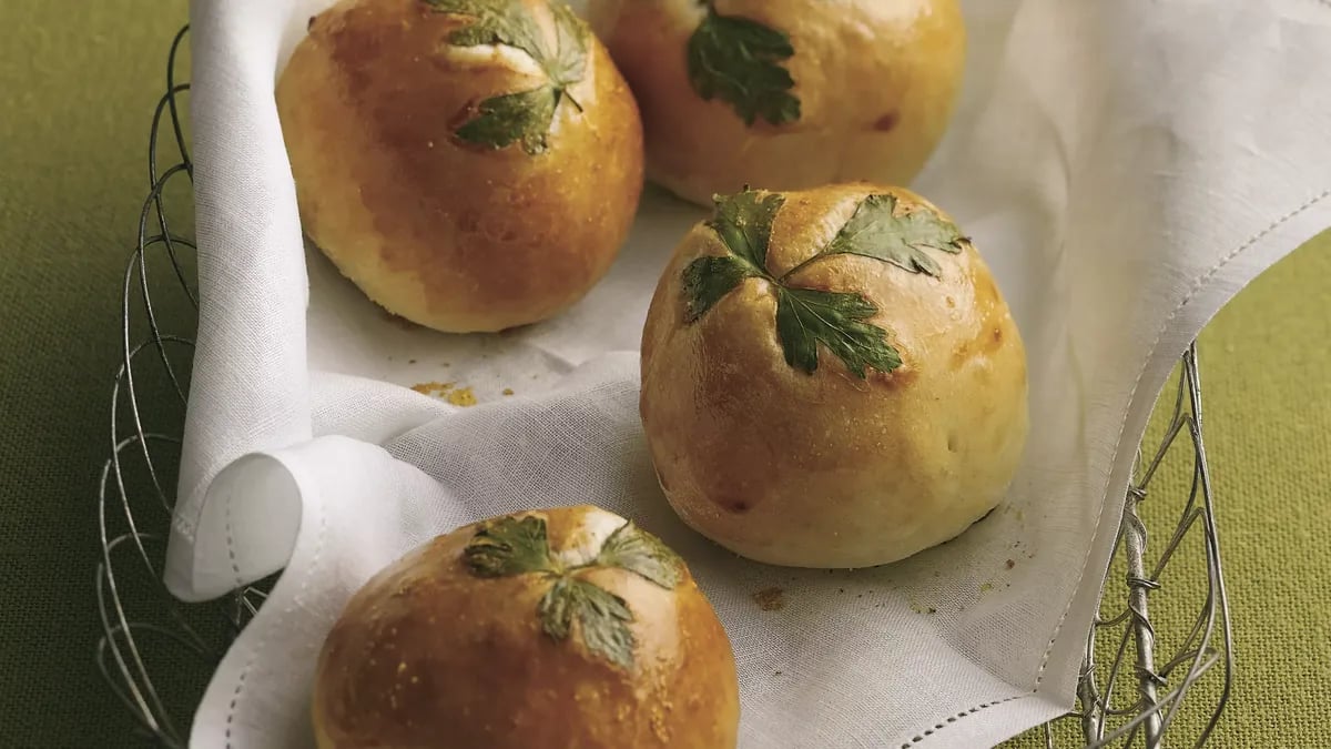 Fresh Herb-Topped Rolls