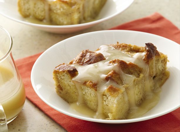 Biscuit Bread Pudding with Double Barrel Whiskey Sauce