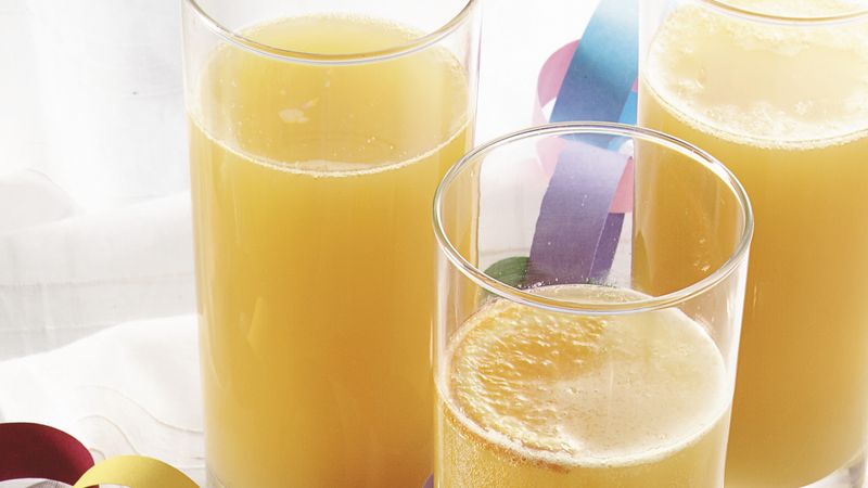 Bubbly Apple-Orange Refresher