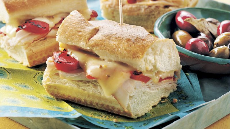 Turkey and Roasted Red Pepper Sandwich