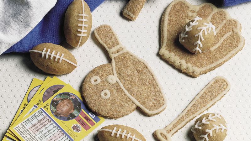 Cinnamon Football Cookies 