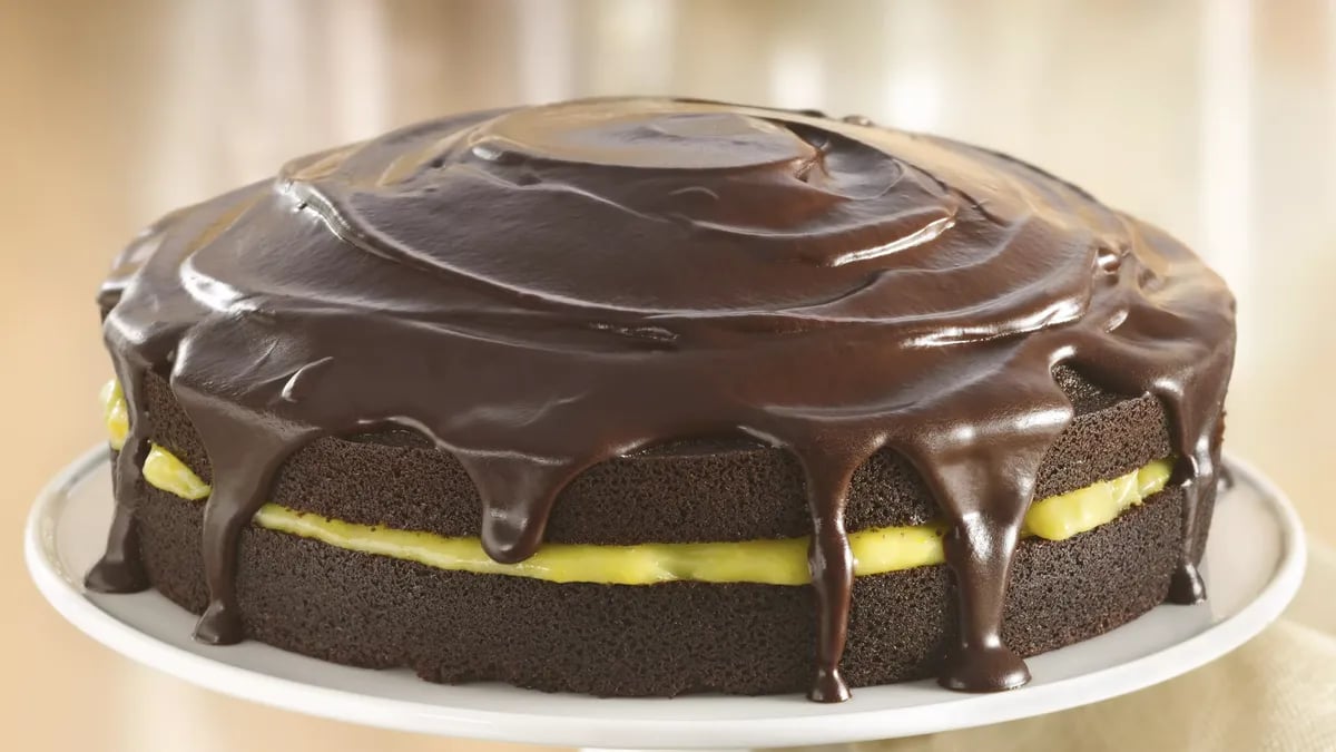 Chocolate-Orange Cake with Ganache Glaze