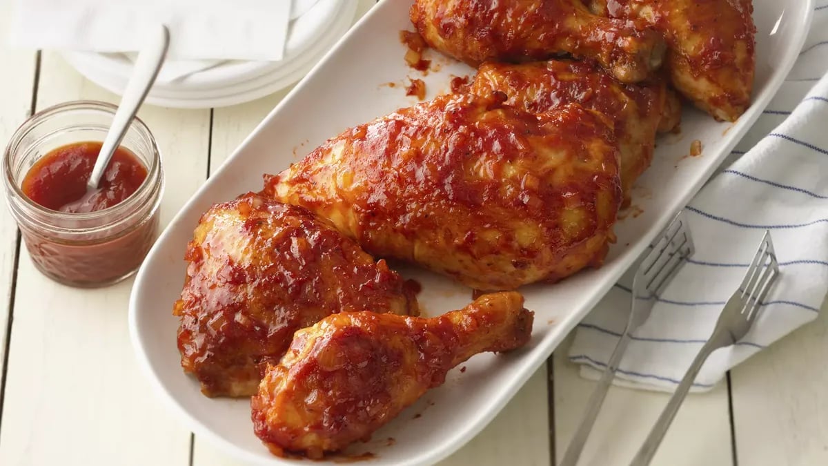 Baked Mouth-Watering Barbecued Chicken