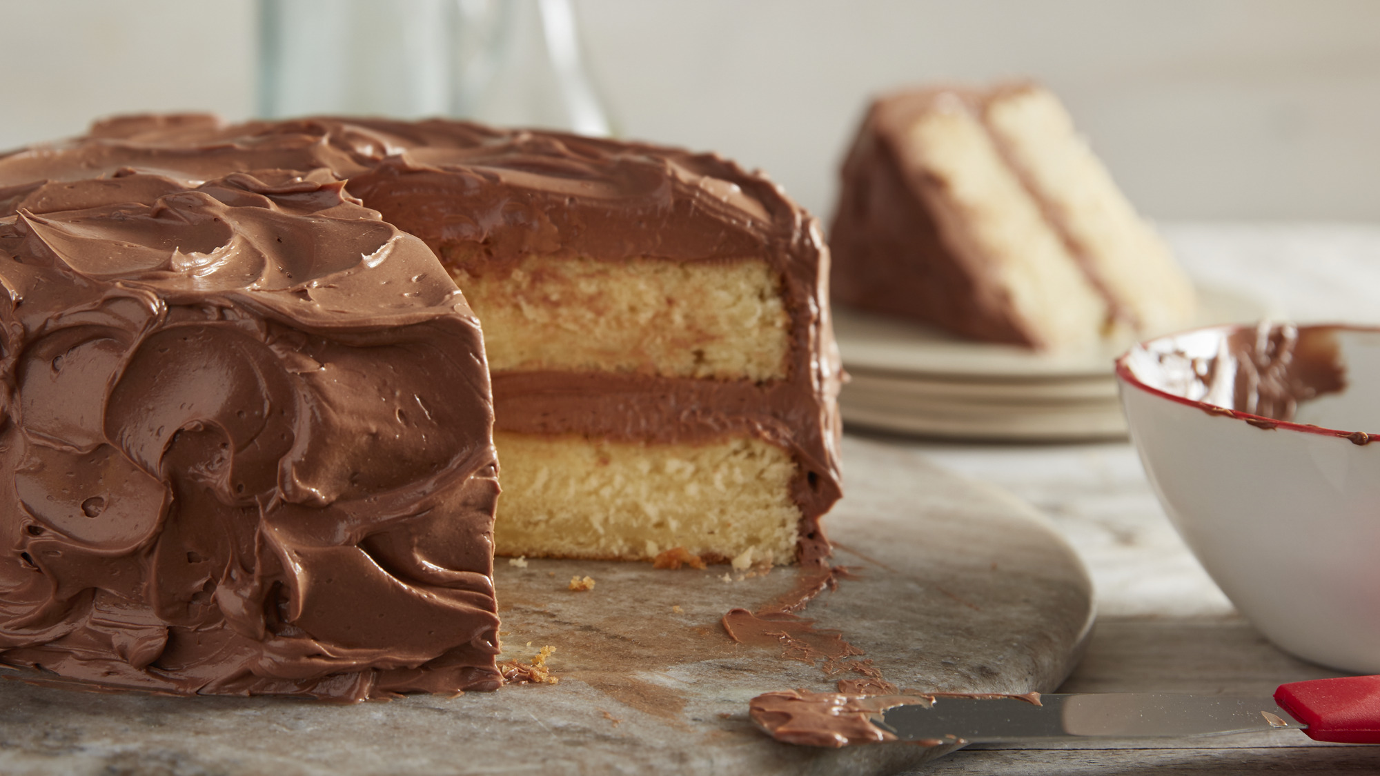 Triple Chocolate Ooey Gooey Butter Cake - Love Bakes Good Cakes