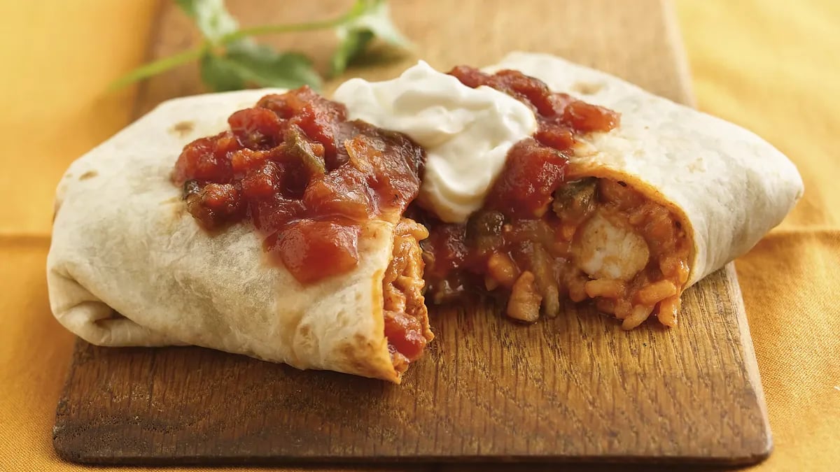 Thai Chicken Burritos