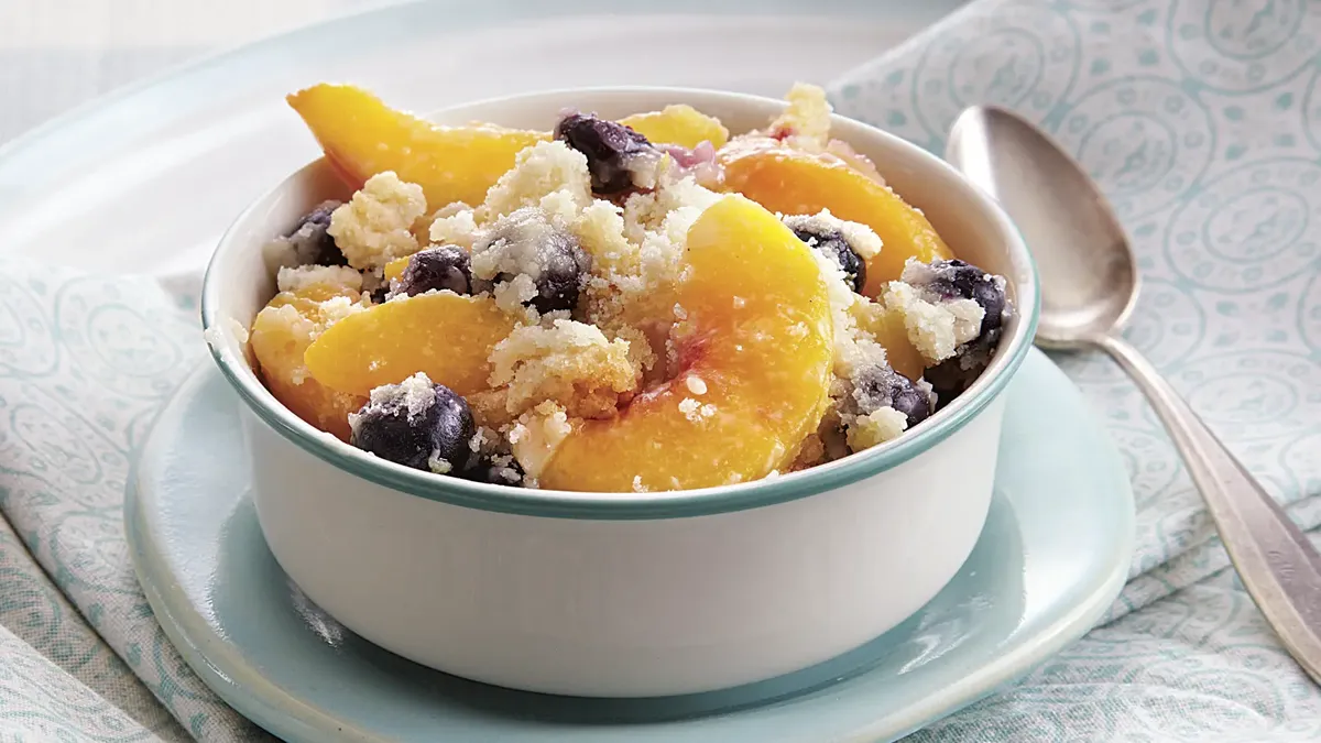 Peach Berry Lemon Crumble