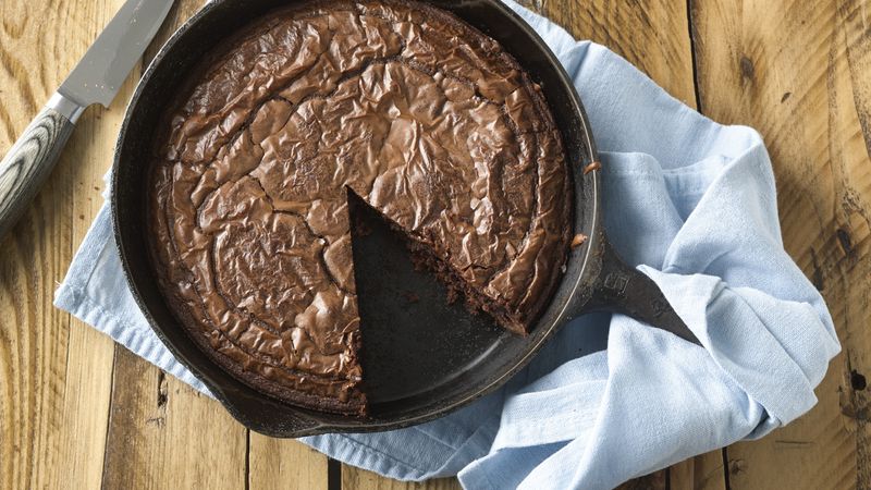 Grilled Cast Iron Skillet Brownies
