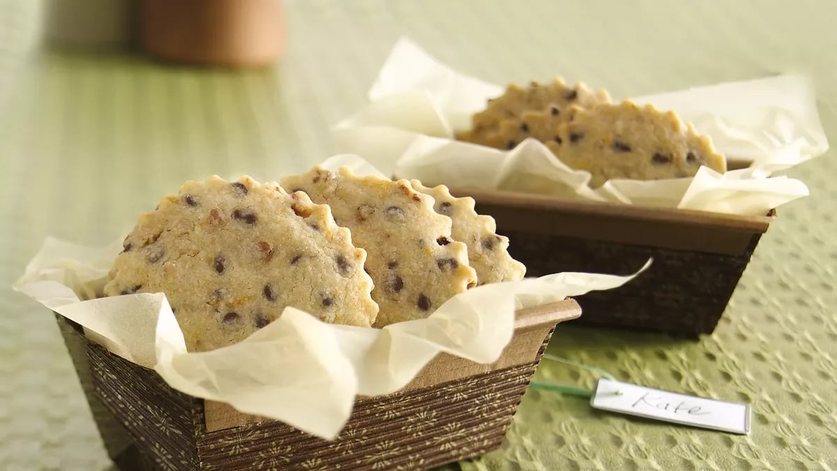 Chocolate and Orange Pecan Shortbread