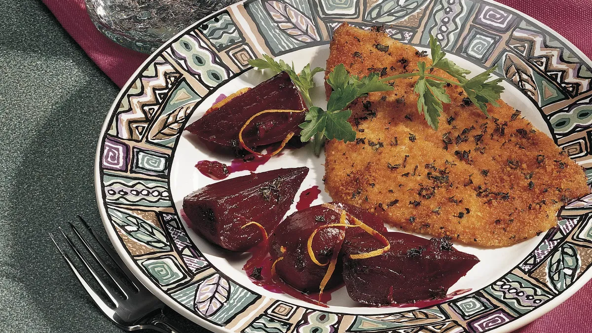 Beets in Sweet Orange Sauce