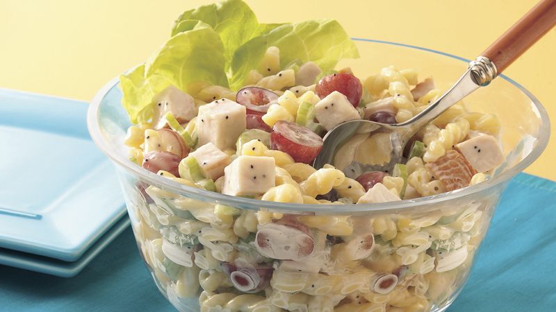 Chicken Pasta Salad with Poppy Seed Dressing