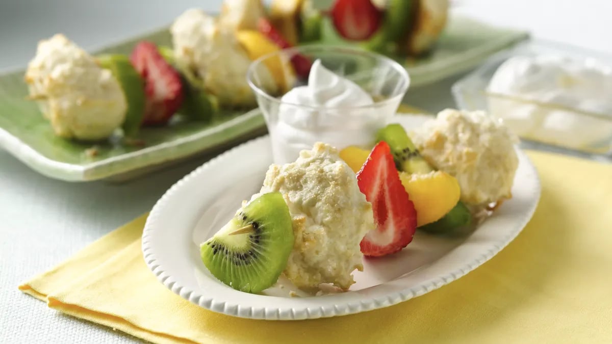 Fruit and Shortcake Kabobs