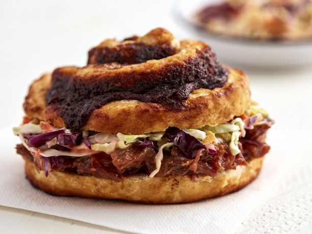 Cinnamon Twirl BBQ Pork Sandwiches