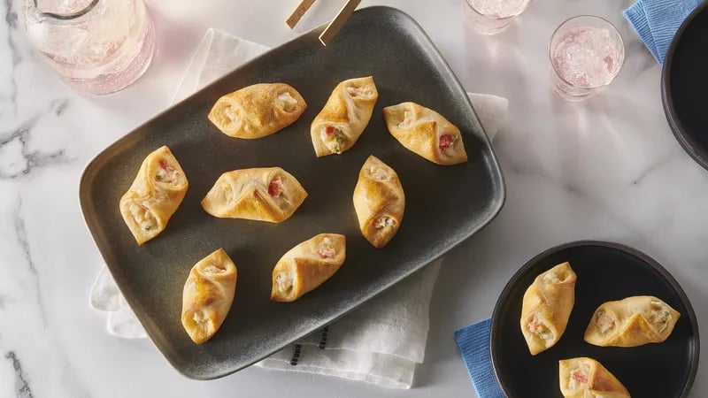 Crab-Filled Crescent Wontons