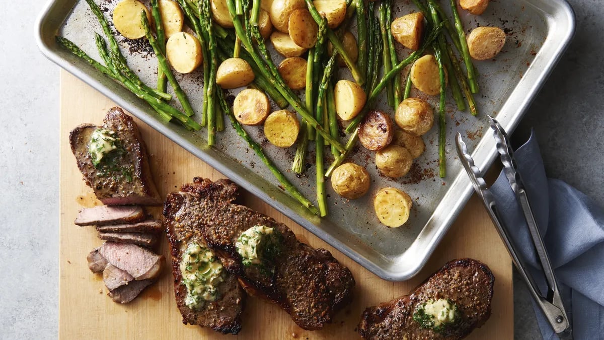 Sheet-Pan Steakhouse Dinner