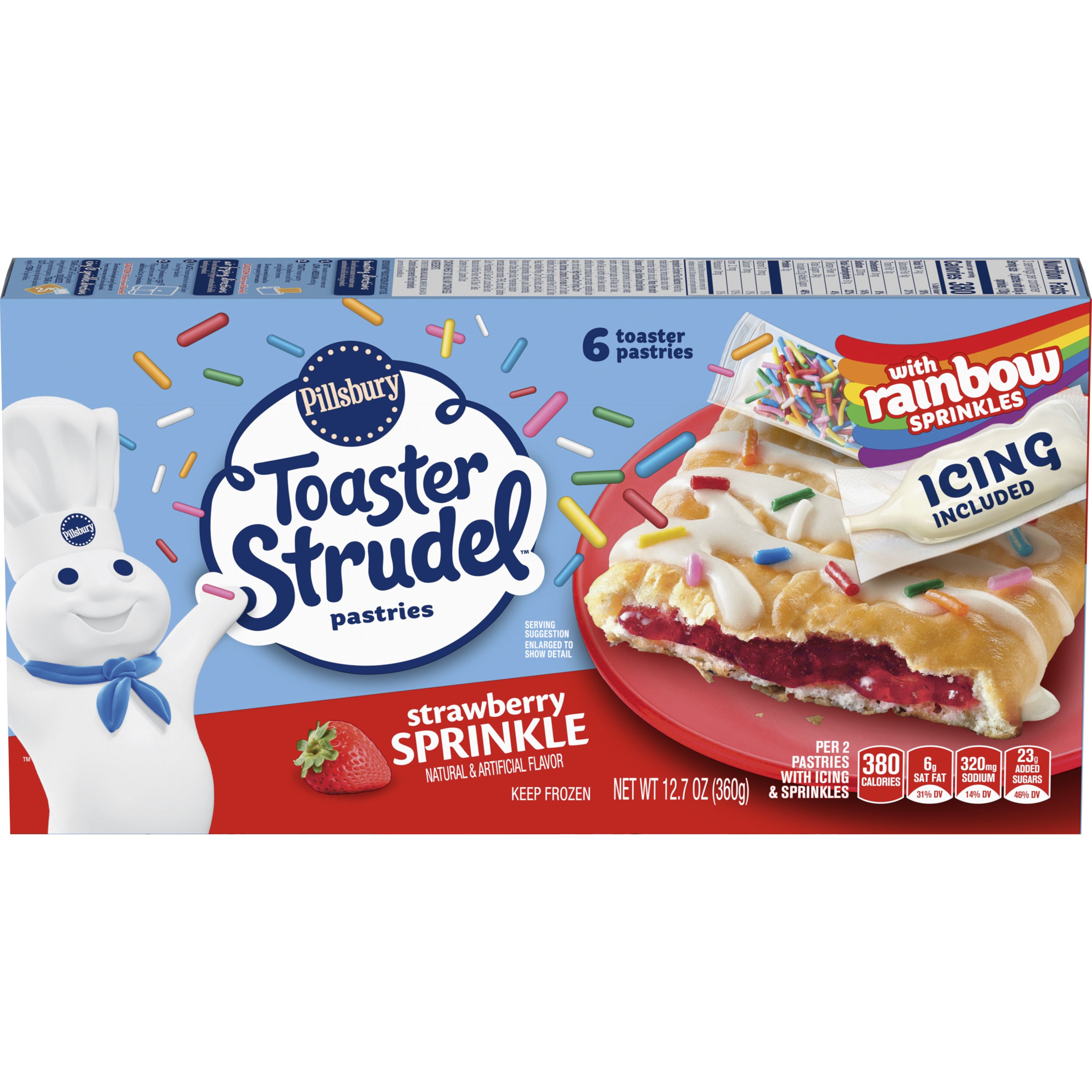 Pillsbury™ Toaster Strudel™ Limited Edition Strawberry with Rainbow Sprinkles - Front