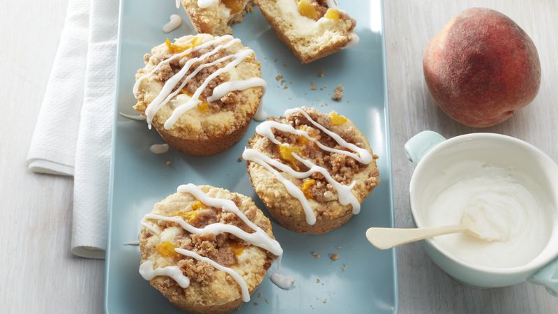 Peach Cinnamon Streusel Cups Recipe - BettyCrocker.com